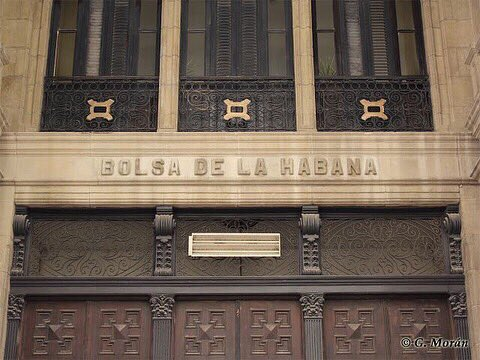 Bolsa de La Habana sign